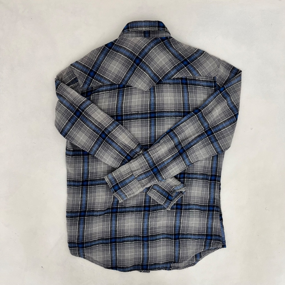 Vintage Wrangler Mens Wrancher Shirt Multicolor Plaid Western Snap Pockets‎ - Picture 6 of 9